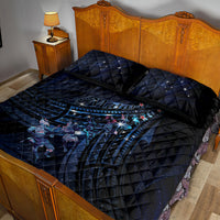 Matariki Paua Shell New Zealand Quilt Bed Set Haka Dance At The Starry Night LT01 - Polynesian Pride