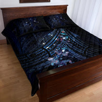 Matariki Paua Shell New Zealand Quilt Bed Set Haka Dance At The Starry Night LT01 - Polynesian Pride