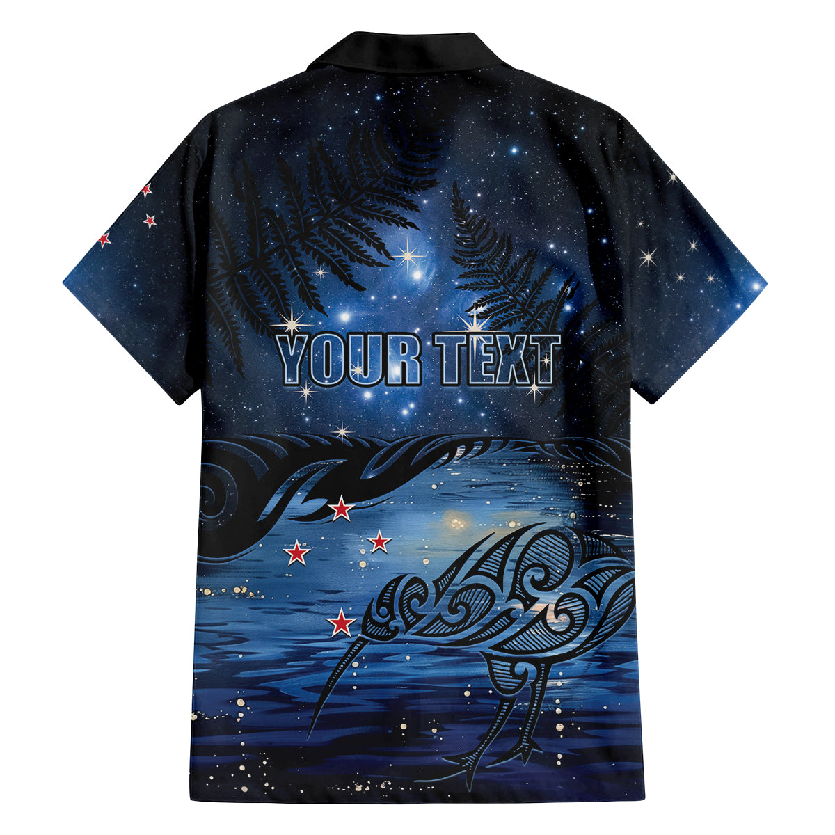 Personalised Matariki Kiwi Family Matching Long Sleeve Bodycon Dress and Hawaiian Shirt Silver Fern LT01 - Polynesian Pride