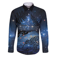 Personalised Matariki Kiwi Family Matching Puletasi and Hawaiian Shirt Silver Fern