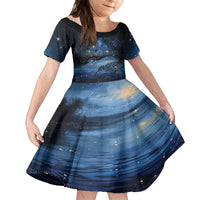 Personalised Matariki Kiwi Family Matching Summer Maxi Dress and Hawaiian Shirt Silver Fern
