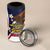 Personalized American Samoa 4 in 1 Can Cooler Tumbler Amerika Samoa Bald Eagle