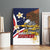 Personalized American Samoa Canvas Wall Art Amerika Samoa Bald Eagle