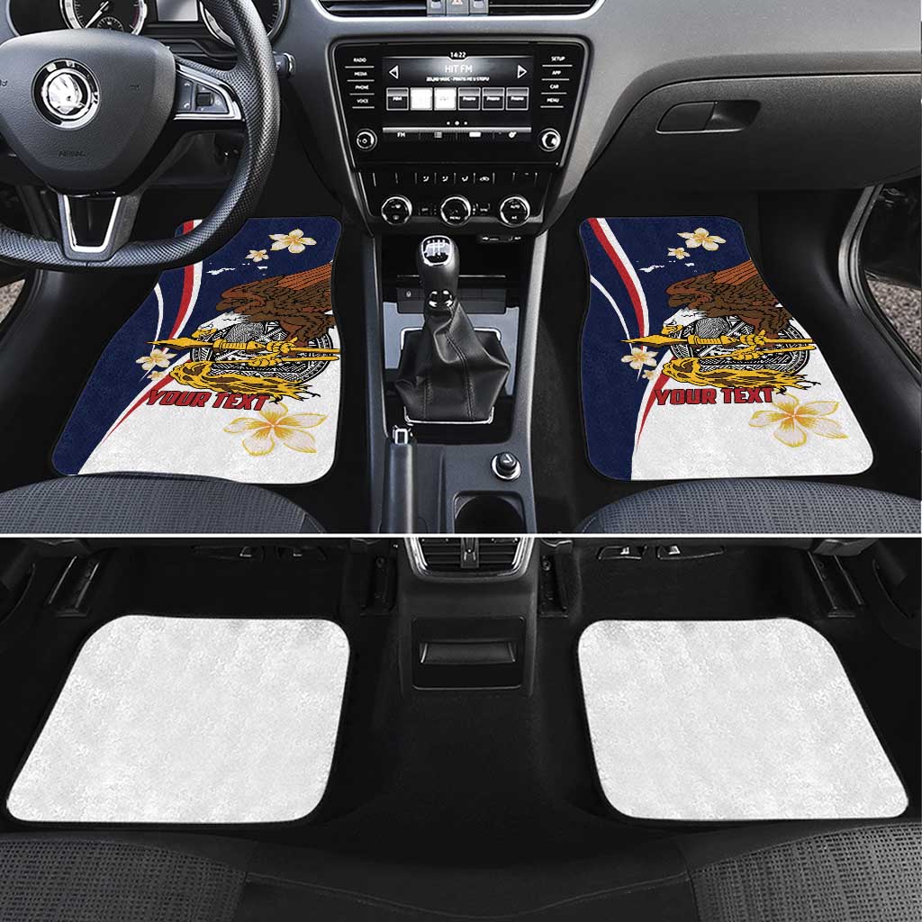 Personalized American Samoa Car Mats Amerika Samoa Bald Eagle