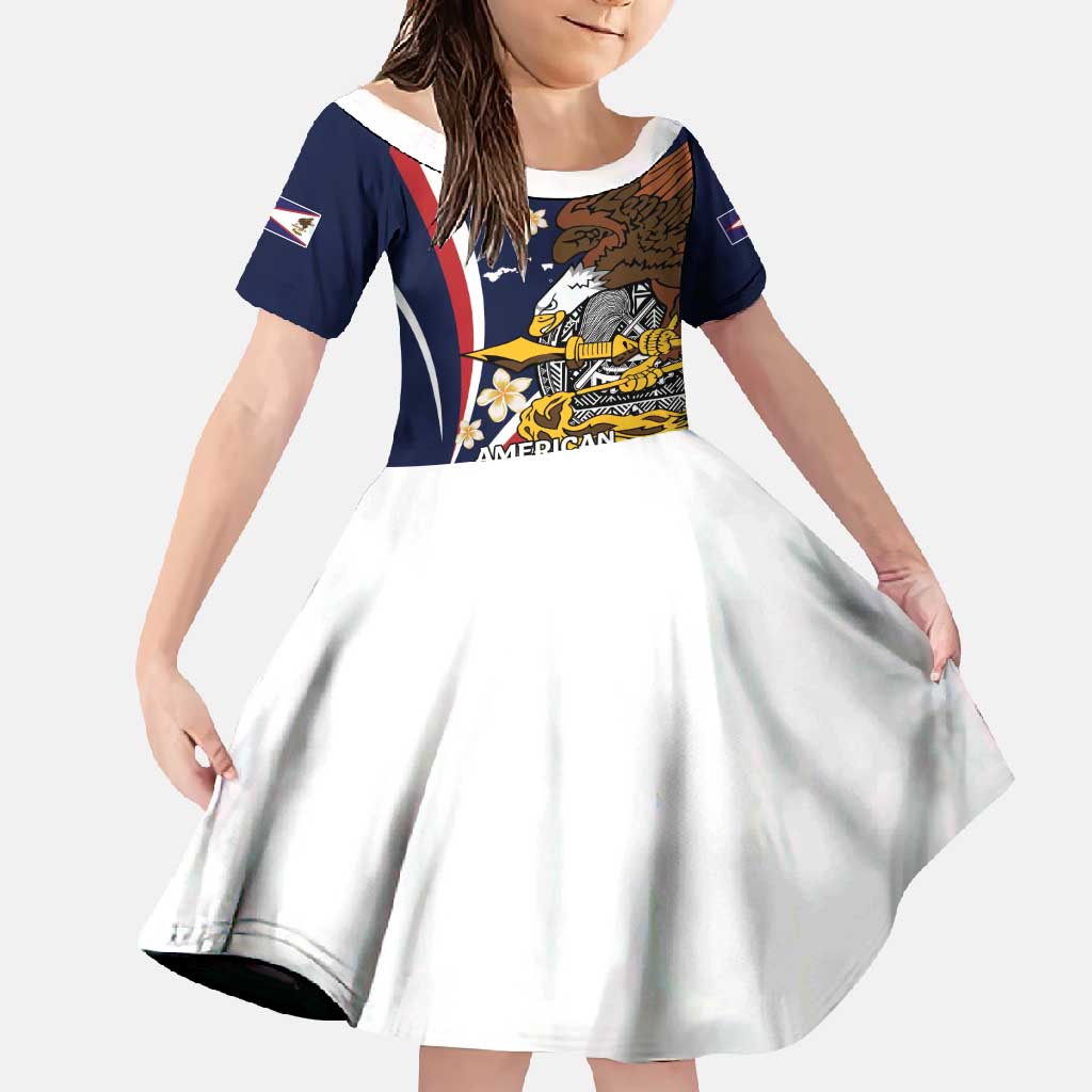 Personalized American Samoa Family Matching Off Shoulder Maxi Dress and Hawaiian Shirt Amerika Samoa Bald Eagle