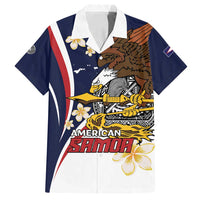 Personalized American Samoa Family Matching Off Shoulder Maxi Dress and Hawaiian Shirt Amerika Samoa Bald Eagle