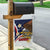 Personalized American Samoa Garden Flag Amerika Samoa Bald Eagle