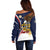 Personalized American Samoa Off Shoulder Sweater Amerika Samoa Bald Eagle