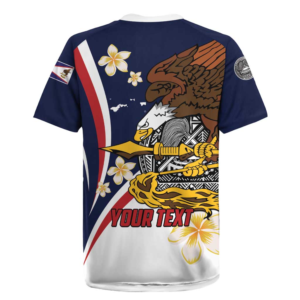 Personalized American Samoa Rugby Jersey Amerika Samoa Bald Eagle