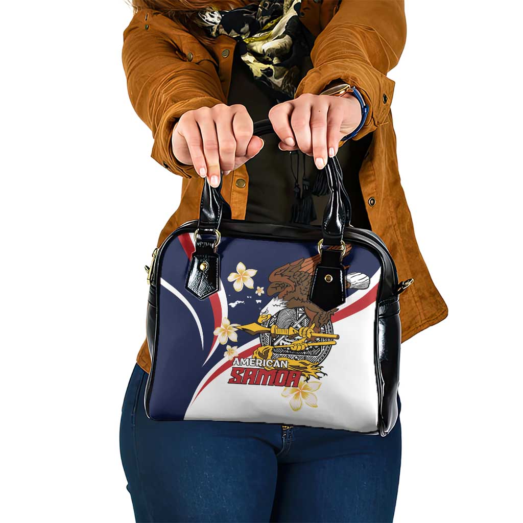 Personalized American Samoa Shoulder Handbag Amerika Samoa Bald Eagle