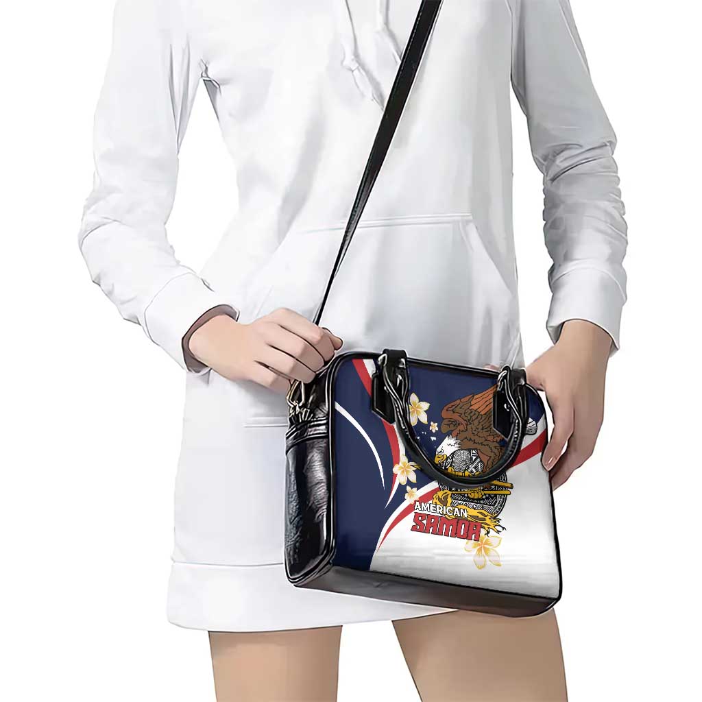 Personalized American Samoa Shoulder Handbag Amerika Samoa Bald Eagle