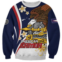 Personalized American Samoa Sweatshirt Amerika Samoa Bald Eagle