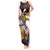 American Samoa Eagle Kava Bowl Tank Maxi Dress Plumeria Polynesian Pattern