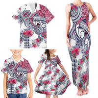 Hawaii Kakau Mix Paisley Pattern Family Matching Tank Maxi Dress and Hawaiian Shirt Polynesian Tropical Unique Style LT01 - Polynesian Pride