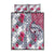 Hawaii Kakau Mix Paisley Pattern Quilt Bed Set Polynesian Tropical Unique Style LT01 White - Polynesian Pride