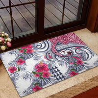 Hawaii Kakau Mix Paisley Pattern Rubber Doormat Polynesian Tropical Unique Style LT01 - Polynesian Pride