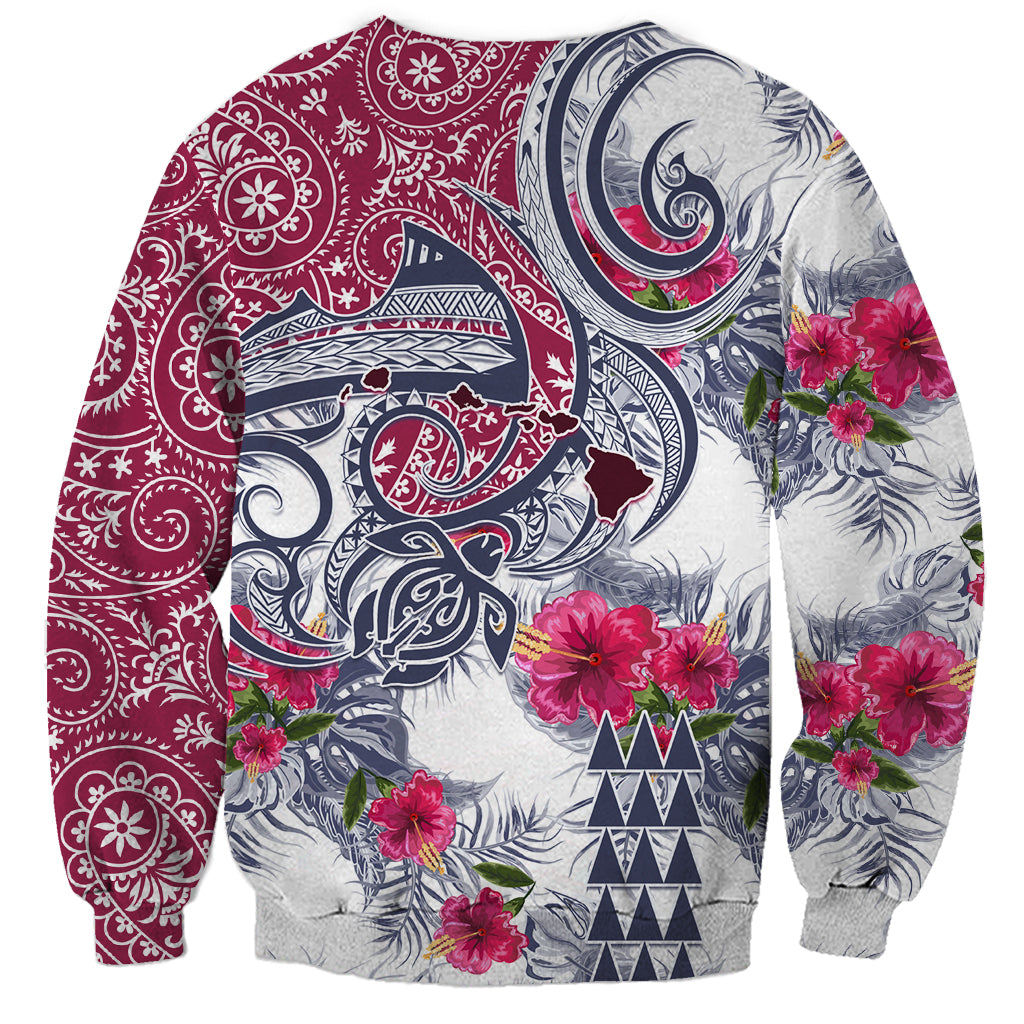 Hawaii Kakau Mix Paisley Pattern Sweatshirt Polynesian Tropical Unique Style LT01 - Polynesian Pride