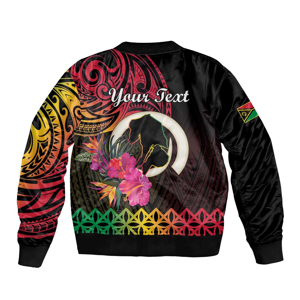 Personalised Vanuatu Port Vila Stay Strong Bomber Jacket Long God Yumi Stanap