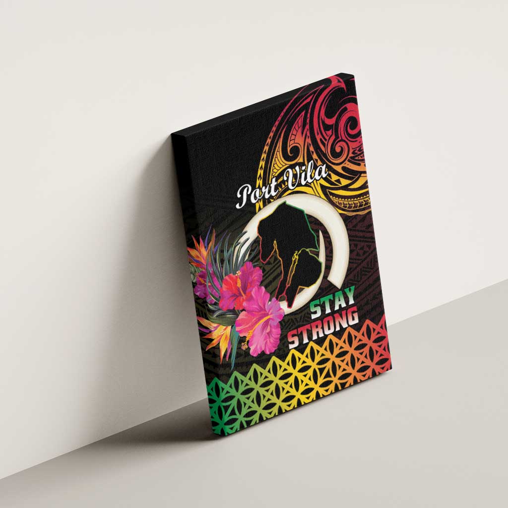 Vanuatu Port Vila Stay Strong Canvas Wall Art Long God Yumi Stanap