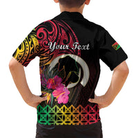 Personalised Vanuatu Port Vila Stay Strong Family Matching Puletasi and Hawaiian Shirt Long God Yumi Stanap LT01 - Polynesian Pride