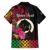 Personalised Vanuatu Port Vila Stay Strong Family Matching Puletasi and Hawaiian Shirt Long God Yumi Stanap LT01 - Polynesian Pride