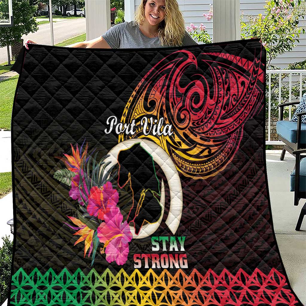 Vanuatu Port Vila Stay Strong Quilt Long God Yumi Stanap