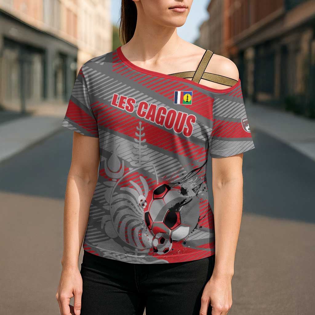 Custom Football 2026 New Caledonia Cross Shoulder Shirt Kagus Come On
