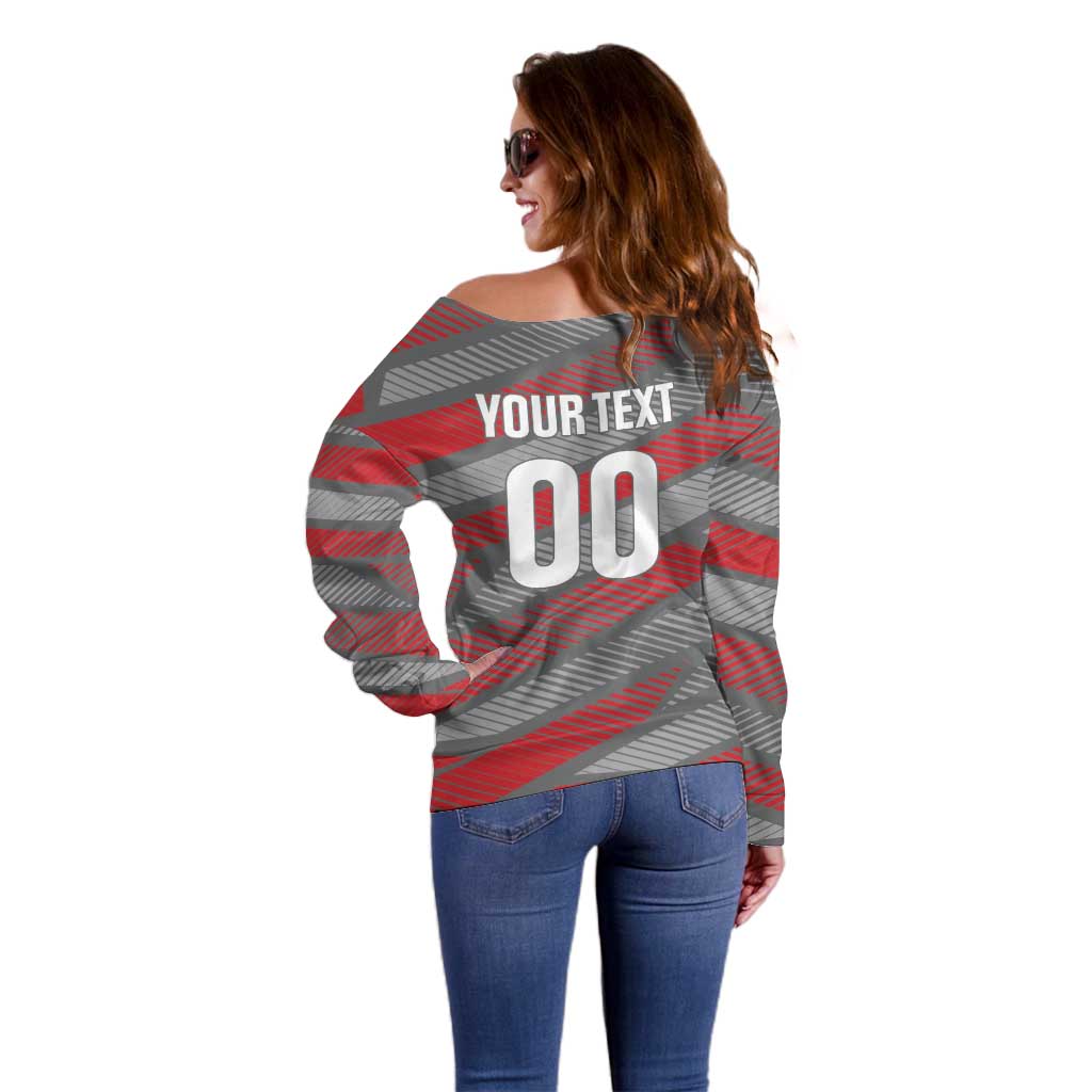 Custom Football 2026 New Caledonia Off Shoulder Sweater Kagus Come On