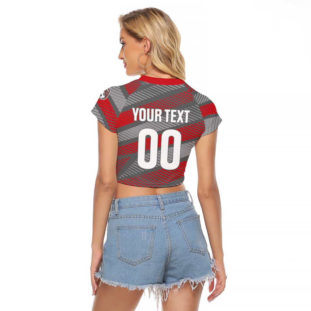 Custom Football 2026 New Caledonia Raglan Cropped T Shirt Kagus Come On