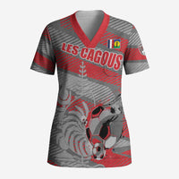 Custom Football 2026 New Caledonia Scrub Top Kagus Come On