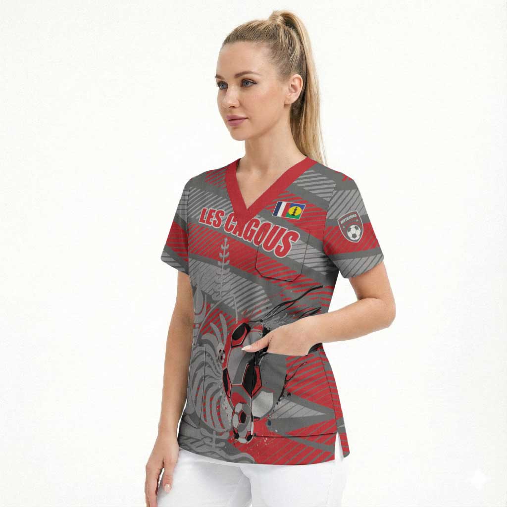 Custom Football 2026 New Caledonia Scrub Top Kagus Come On