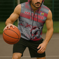 Custom Football 2026 New Caledonia Sleeveless Zip Hoodie Kagus Come On