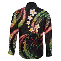 Hawaii Map Kanaka Maoli Family Matching Puletasi and Hawaiian Shirt Fantastic Frangipani Reggae LT01 - Polynesian Pride