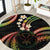 Hawaii Map Kanaka Maoli Round Carpet Fantastic Frangipani Reggae