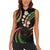 Hawaii Map Kanaka Maoli Women Sleeveless Polo Shirt Fantastic Frangipani Reggae