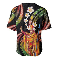 Hawaii King Kamehameha Baseball Jersey Fantastic Plumeria Reggae LT01 - Polynesian Pride