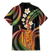 Hawaii King Kamehameha Family Matching Mermaid Dress and Hawaiian Shirt Fantastic Plumeria Reggae LT01 - Polynesian Pride