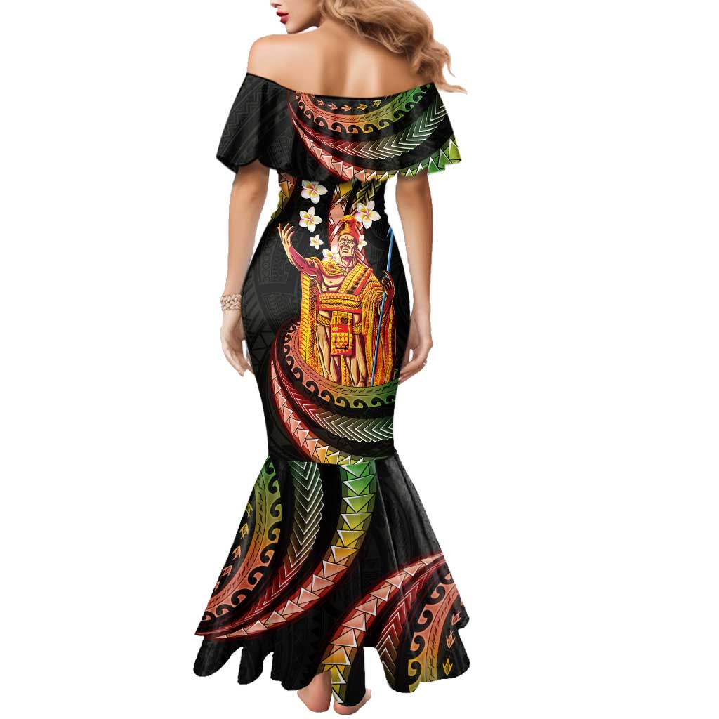 Hawaii King Kamehameha Family Matching Mermaid Dress and Hawaiian Shirt Fantastic Plumeria Reggae LT01 - Polynesian Pride
