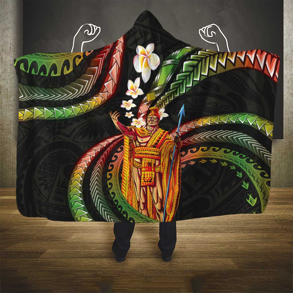 Hawaii King Kamehameha Hooded Blanket Fantastic Plumeria Reggae LT01 - Polynesian Pride