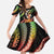 Hawaii King Kamehameha Kid Short Sleeve Dress Fantastic Plumeria Reggae