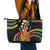 Hawaii King Kamehameha Leather Tote Bag Fantastic Plumeria Reggae