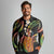 Hawaii King Kamehameha Long Sleeve Polo Shirt Fantastic Plumeria Reggae