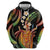 Hawaii King Kamehameha Zip Hoodie Fantastic Plumeria Reggae