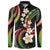 Hawaii Plumeria Reggae Button Sweatshirt Polynesian Pattern
