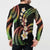 Hawaii Plumeria Reggae Button Sweatshirt Polynesian Pattern