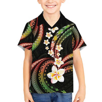 Hawaii Plumeria Reggae Hawaiian Shirt Polynesian Pattern