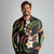 Hawaii Plumeria Reggae Long Sleeve Polo Shirt Polynesian Pattern