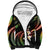 Hawaii Plumeria Reggae Sherpa Hoodie Polynesian Pattern