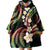 Hawaii Plumeria Reggae Wearable Blanket Hoodie Polynesian Pattern