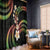 Hawaii Plumeria Reggae Window Curtain Polynesian Pattern